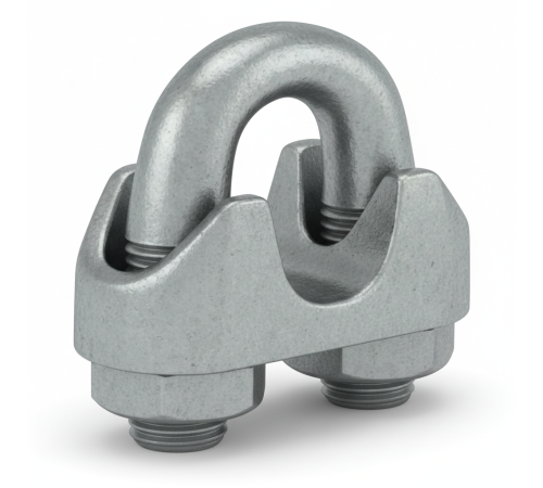 Зажим винтовой канатный хозяйственный DIN 741