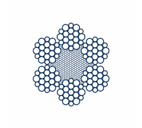 Канат двойной свивки типа ЛК-Р ГОСТ 2688-80